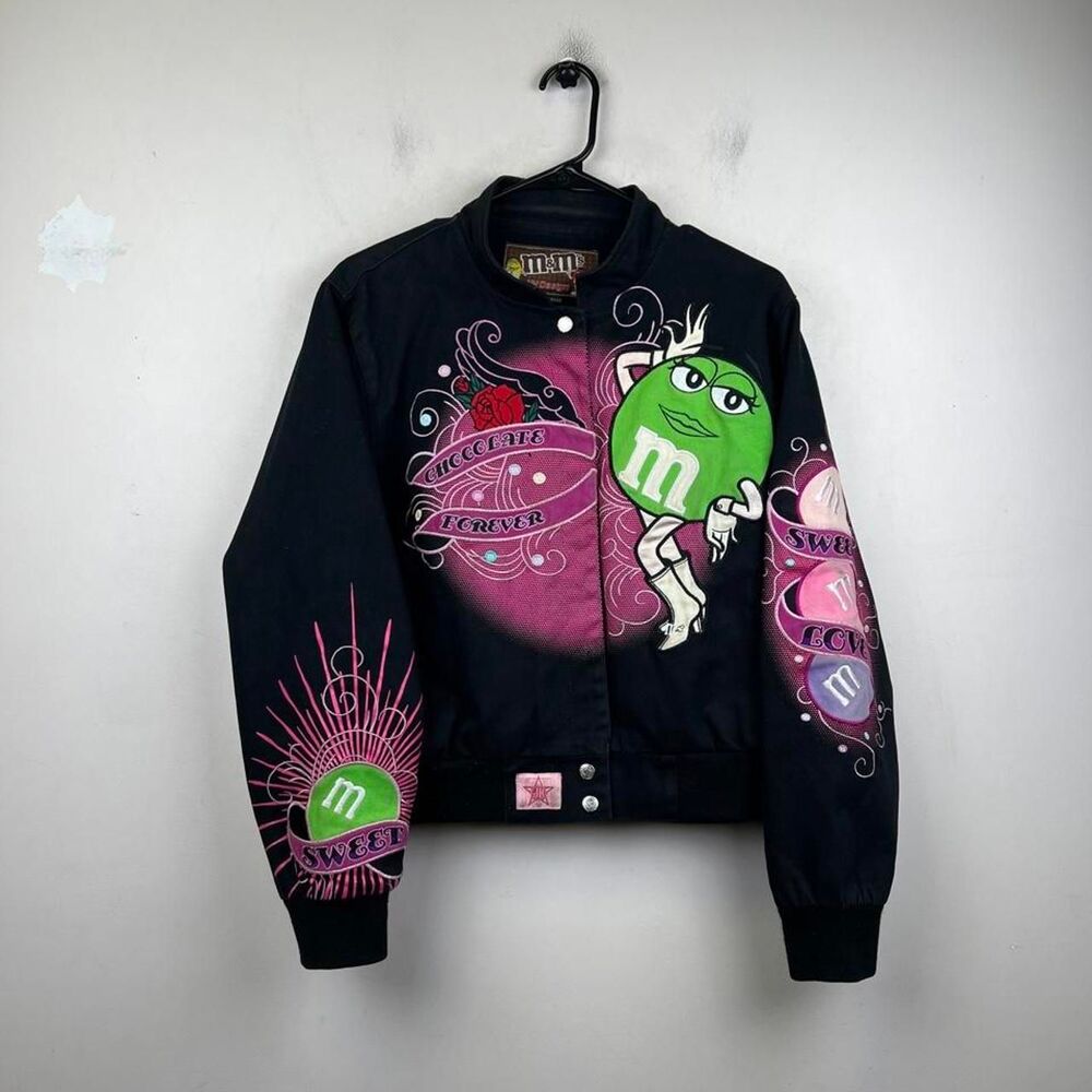 JH Design M&M's "Chocolate Forever" Varsity Kids Jacket Size XL